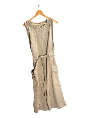 Free People She’s a Catch wide leg sleeveless textured belted jumpsuit